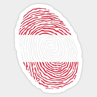 Austria Fingerprint Sticker